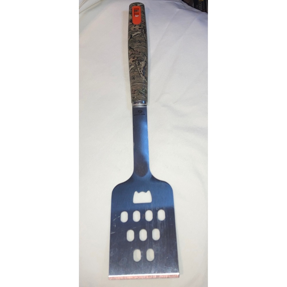 Mossy‎ Oak Camo Grill Spatula BBQ Tool Bottle Opener Integrated Utensil